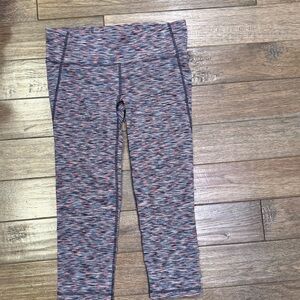 GAP Blue and Pink Patterned Leggings Women’s Size Small